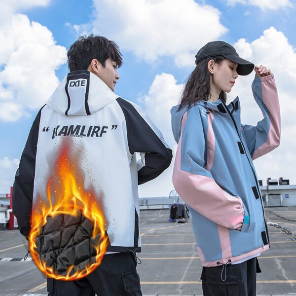 Couple's Cotton Coat Jacket Thickened - Image 2