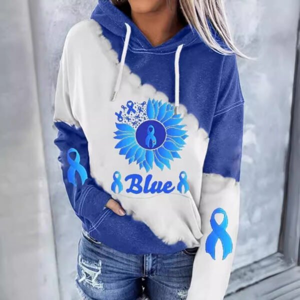 Comfort Loose Casual Drawstring Hoodie - Image 2