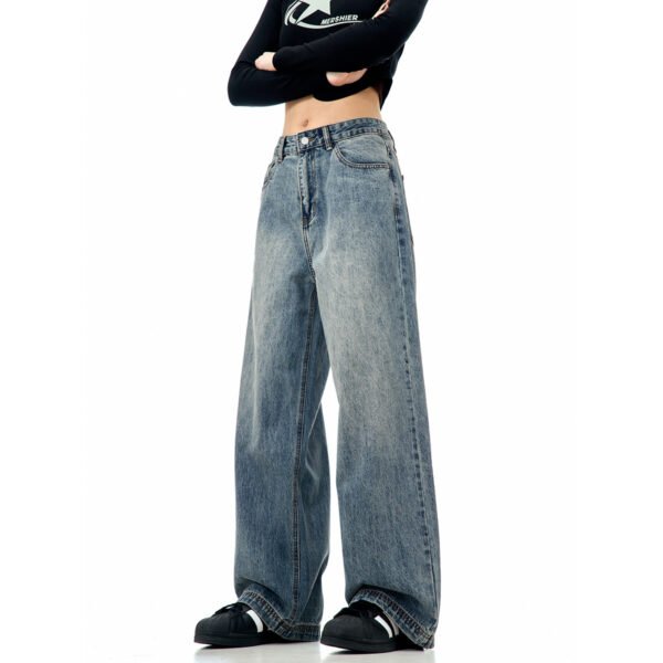 American Jeans Loose Wide Washed Blue - Image 2