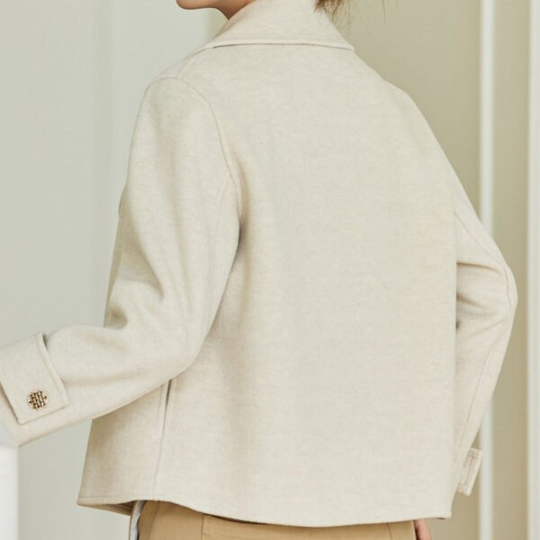 Short Fashion Elegant Slim Coat Double-faced Woolen Goods Fall Winter Coat - Image 2
