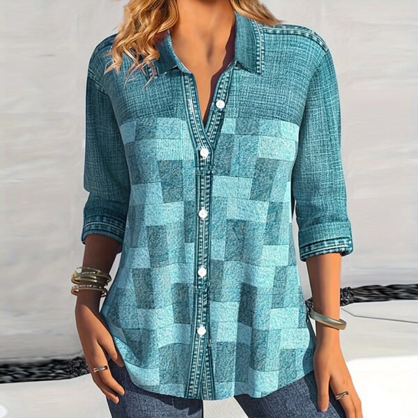 Women's Autumn Vintage Denim Jacket - Image 3