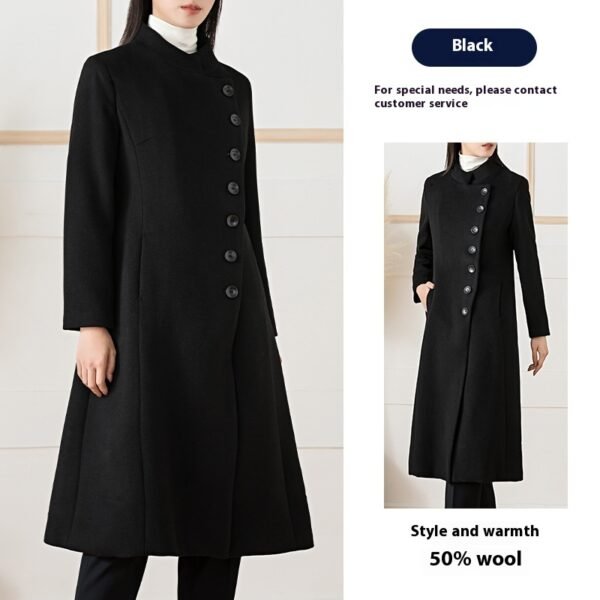 Elegant Cashmere Wool Coat - Image 7
