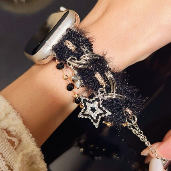 Star Butterfly Knit Strap Small Fragrance Band Winter Red - Image 5