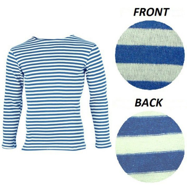 Street Trend Spliced Men's Striped T-shirt - Image 6