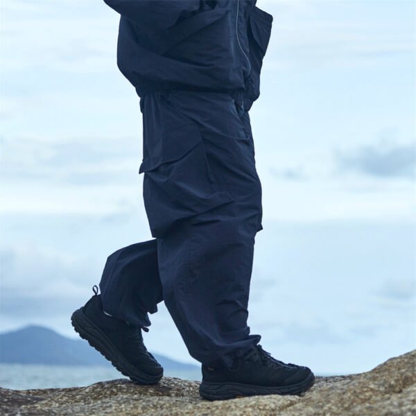 Men's Loose And Thin Pure Waistband Pocket Overalls - Image 2