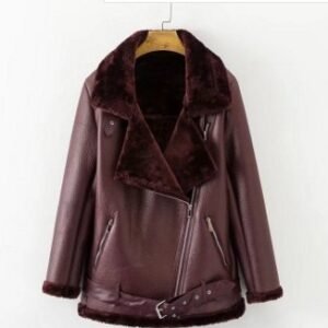 Faux Fur Zipper Coat