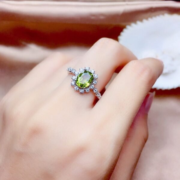 Olivine Set Crystals Are Transparent And Pure - Image 4