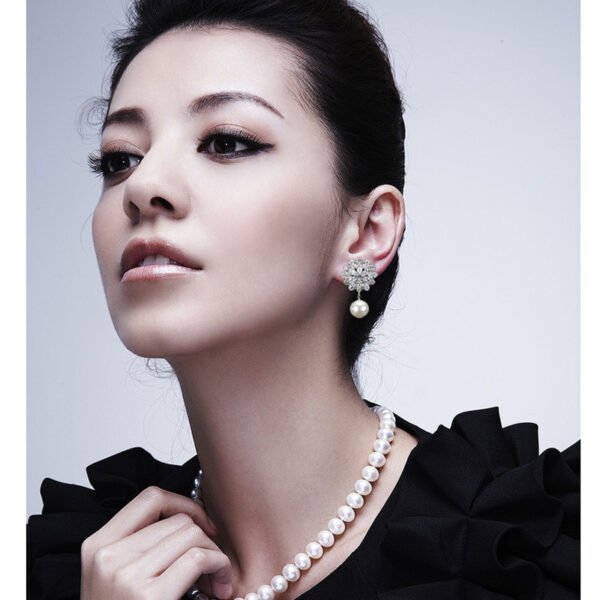 Ice prism micro-set zircon earrings - Image 3