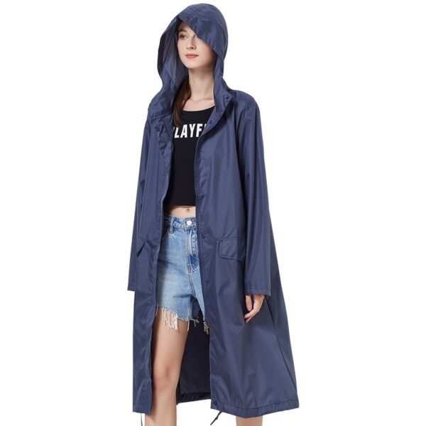 Raincoat Mid-length Windproof Outdoor Poncho Tide - Image 5