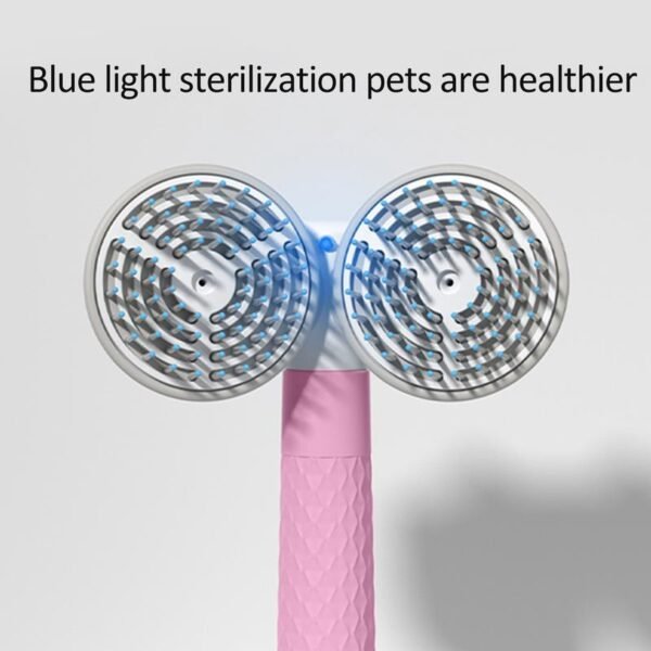 Double-Headed Pet Brush with Negative Ion & Self-Cleaning - Image 9