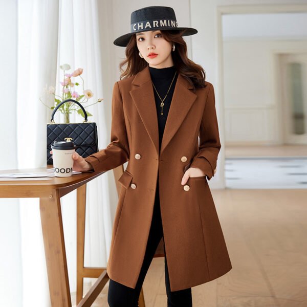 Autumn And Winter New Fashion Mid-length Coat - Image 2