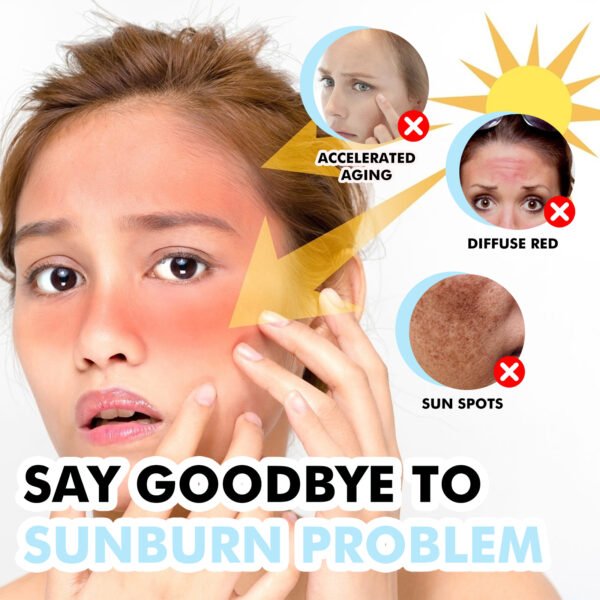Hoygi Hyaluronic Acid Sunscreen Stick Gentle Moisturizing UV Protection For Sunburned And Reddened Skin - Image 2