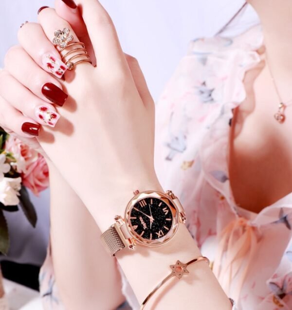 Star lazy magnet buckle quartz watch - Image 7