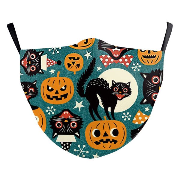 Halloween Skull Funny Digital Printing Double-layer Dust Mask - Image 9