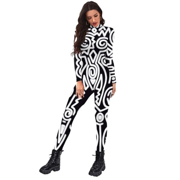 Women's Stretch One-piece Bodysuit Stage Costume - Image 2