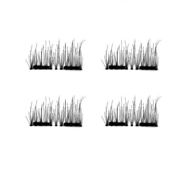 Compatible with Apple, 2021 New False Eyelashes 6D Magnetic Eye Lashes Double Magnet Fake EyeLashes Hand Made Strip Lashes cilios posticos - Image 6