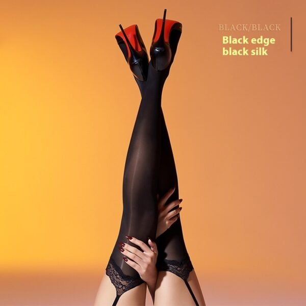 Lace Stockings With Garter Belt Aurora Shiny Lace Stockings Free Shiny Ultra-thin - Image 10