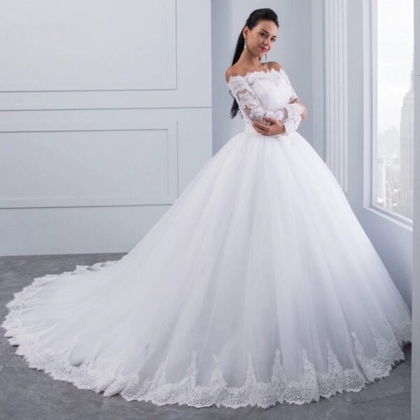 Wedding Bridal Wedding Lace Large Tail - Image 2