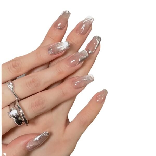 Handmade Manicure Wear Cat's Eye Gradient - Image 5