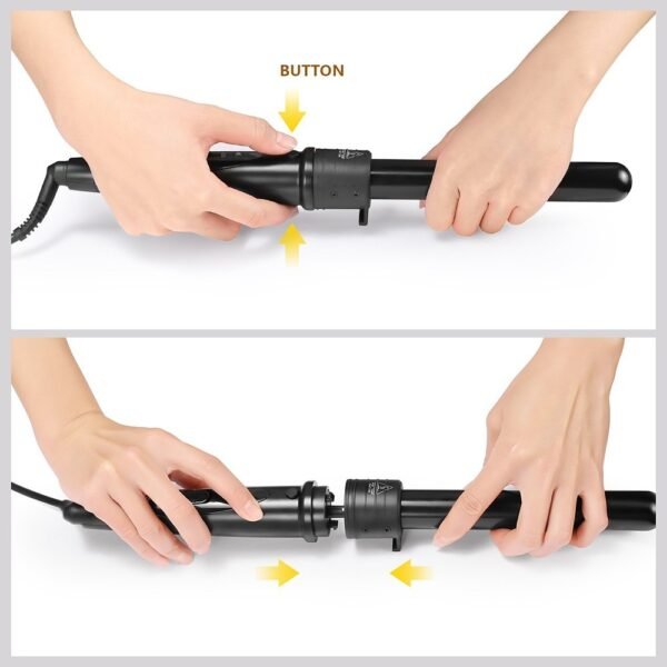 Hair Curler Hair Curler For Curling Or Straightening Multi-function LED Multi-gear Temperature Adjustment 6 In 1 Hair Curler - Image 7