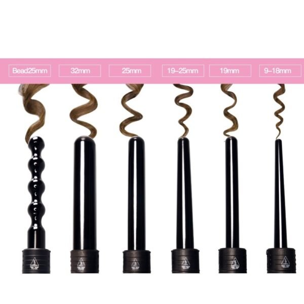 Hair Curler Hair Curler For Curling Or Straightening Multi-function LED Multi-gear Temperature Adjustment 6 In 1 Hair Curler - Image 10