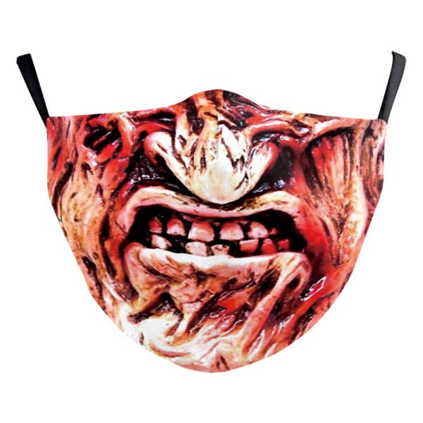 Digital Printing Halloween Clown Funny Horror Double-layer Dust Mask - Image 10
