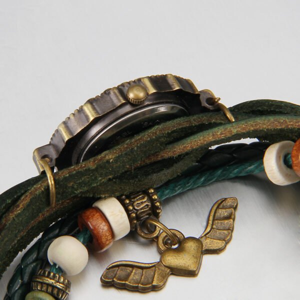 Angel Pendant Vintage Women's Cuticle Bracelet Watch - Image 2