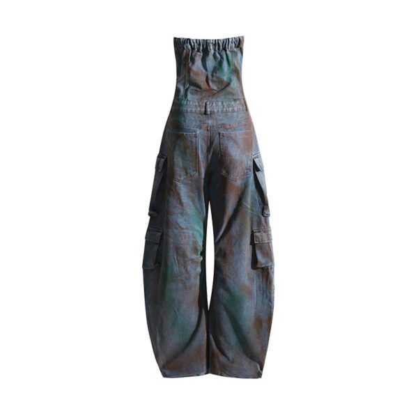 Fashion Spray Color Camouflage Tube Top One-piece Overalls European And American Hot Girl Jumpsuit - Image 2