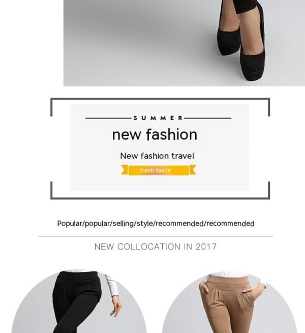 Women's Pants Outerwear Korean Casual Pants Trendy Large And Small Size Fashion Slimming Harem Pants Skinny Trousers - Image 7