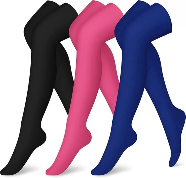 Pattern Gradient Leggings Lengthened Knee Socks - Image 5