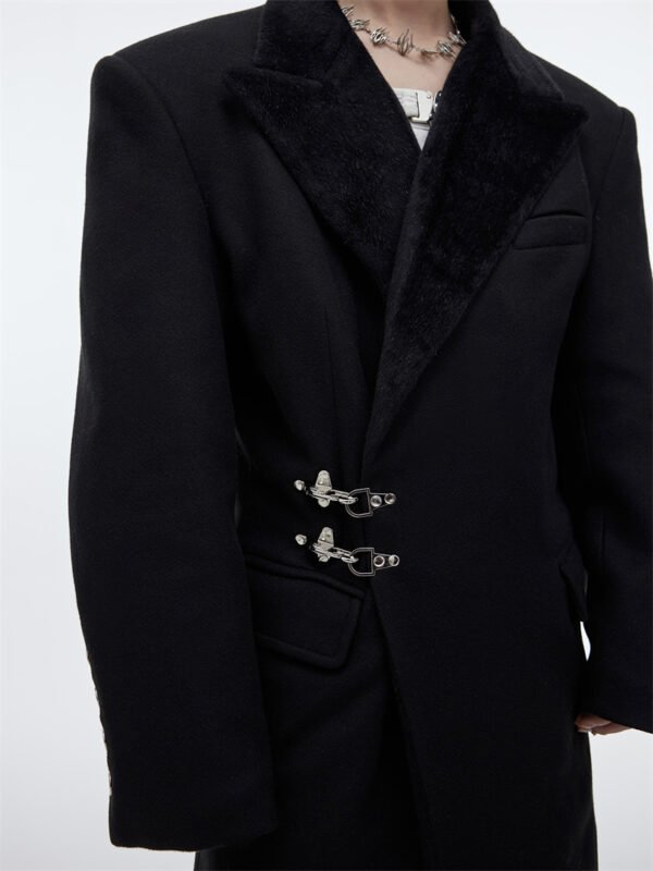 Men's Coat Design Feel Long Over The Knee Coat - Image 6