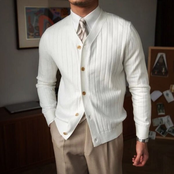 Autumn And Winter Knitting Cardigan Men - Image 2
