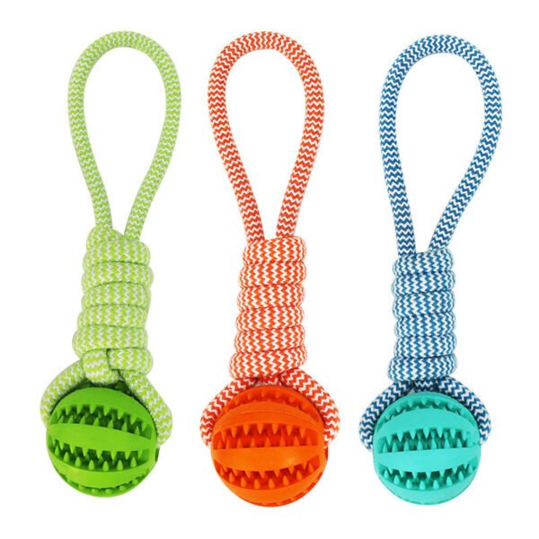 Treat Dispensing Dog Ball – Rubber & Bite-Resistant - Image 4