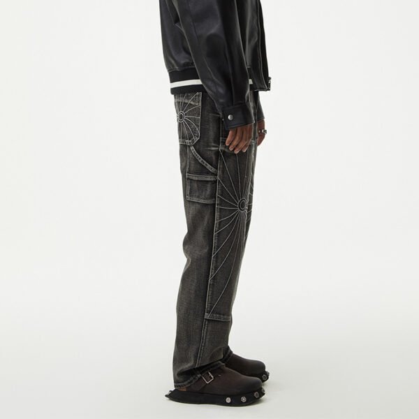 Fashion Personality Men's Simple Straight Jeans - Image 4
