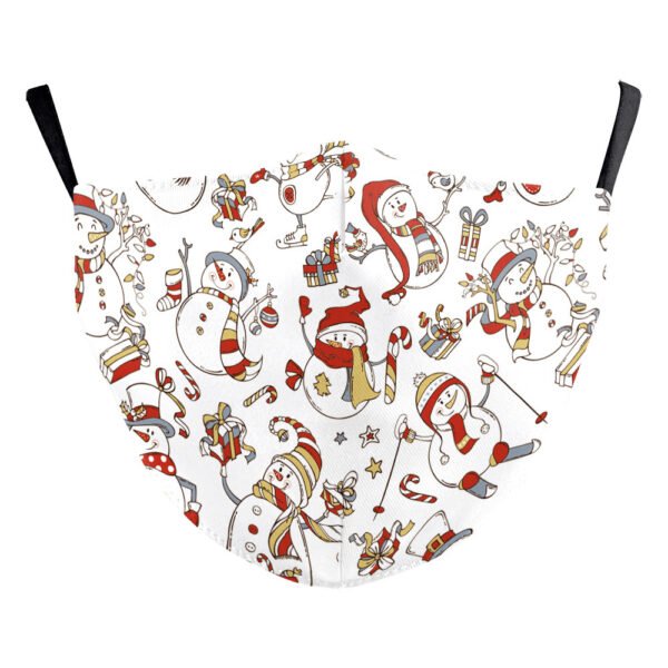 Christmas Green Digital Printing Windproof Double Layer Dustproof Mask - Image 8