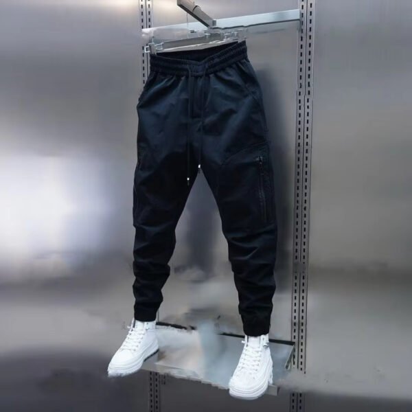 New All-matching Casual Men's Thin Solid Color Ankle Banded Pants - Image 2