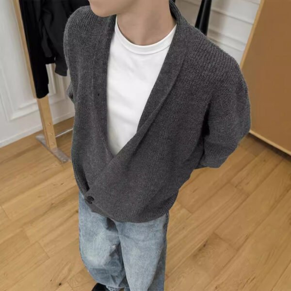 Sweater Cardigan Coat Men's Spring And Autumn - Image 3