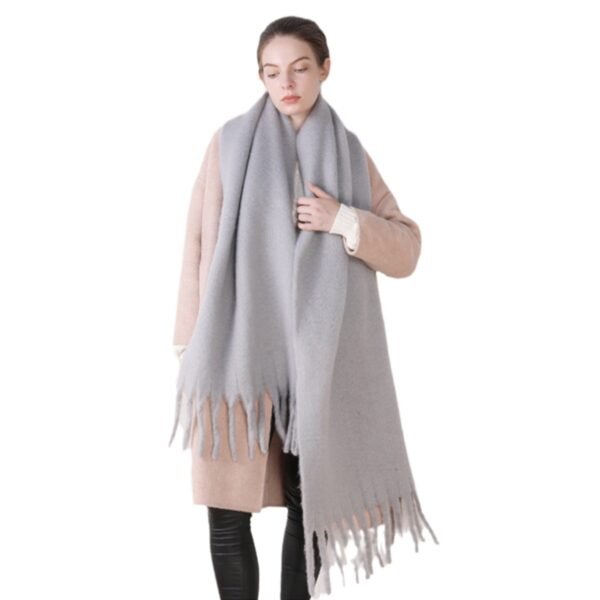 Thickened Plus-sized Macaron Color Warm All-matching Shawl - Image 6