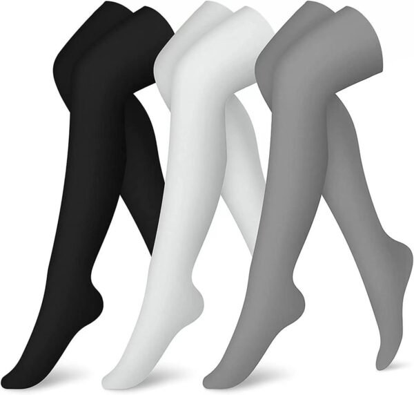 Pattern Gradient Leggings Lengthened Knee Socks - Image 4