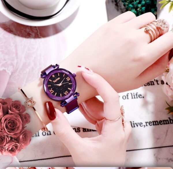 Star lazy magnet buckle quartz watch - Image 4