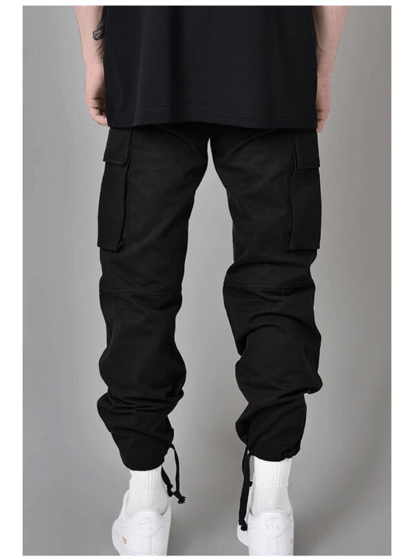 Multi Pocket Six Colors Fashion Casual Men's Cargo Drawstring Loose Pants - Image 3