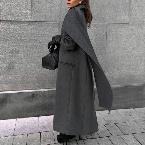 Cloak Long Retro Overcoat Coat - Image 2