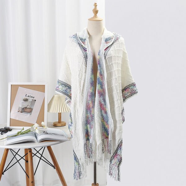 Casual Versatile Personality Border Dark Pattern Shawl Scarf - Image 6