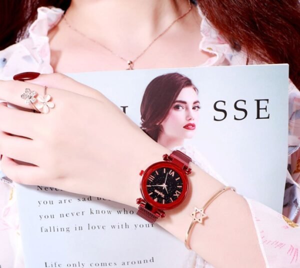 Star lazy magnet buckle quartz watch - Image 5