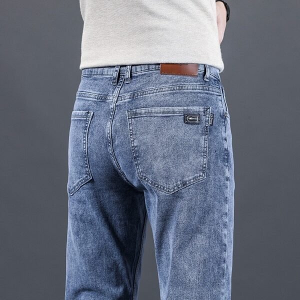 Men's Loose Straight Business Pants Winter Thick Style Trousers - Image 3