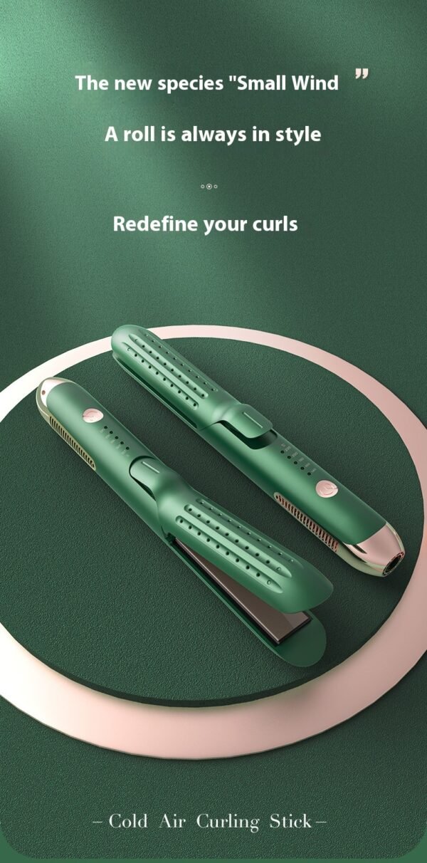 Hair Curler And Straightener Dual-use Hair Straightener Straight White Wind Plastic Curly Hair - Image 8