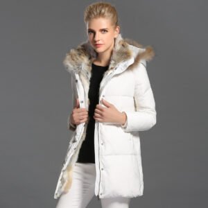 High-End Rabbit Fur Eiderdown Coat