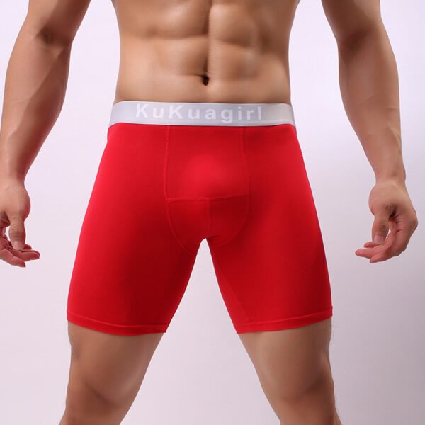 Pure Cotton Sweat-absorbent Quick-drying Wear-resistant Five-point Boys' Underwear Fitness Tight Boxers - Image 5