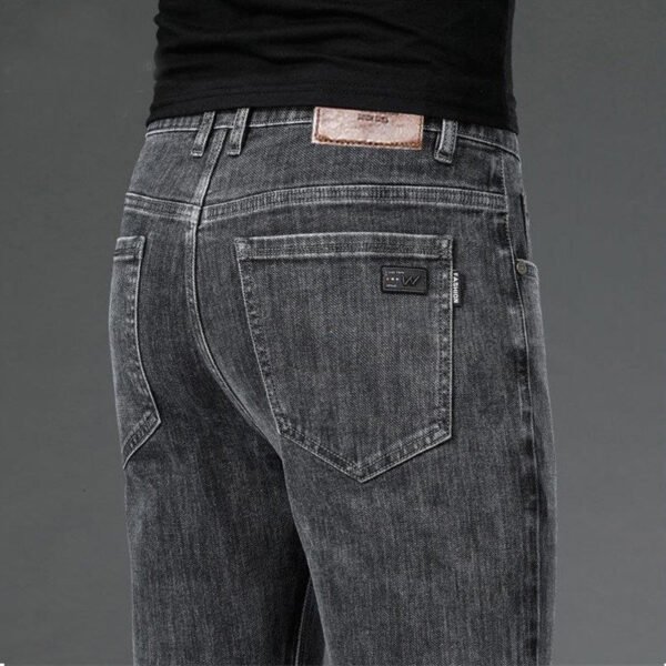 Men's Loose Straight Business Pants Winter Thick Style Trousers - Image 2