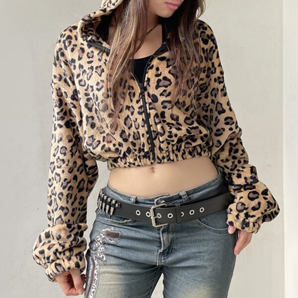 New All-matching Hooded Zip Cardigan Tops Women - Image 3